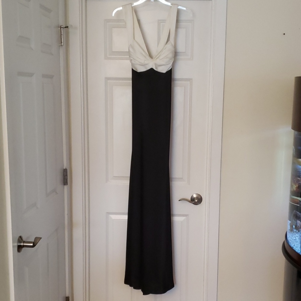 Black Calvin Klein prom or evening dress